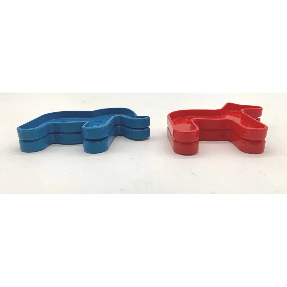 Vintage Tupperware TupperToys Animal Cookie Cutters Stencils Red Horse Elephant